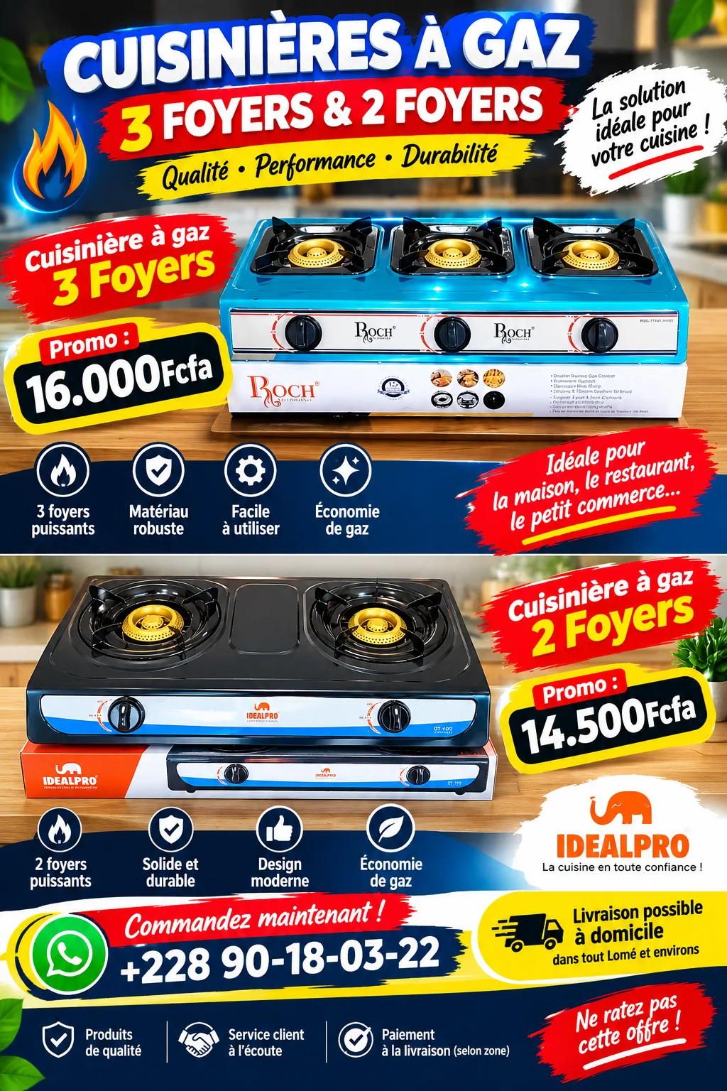CUISINIÈRE À GAZ